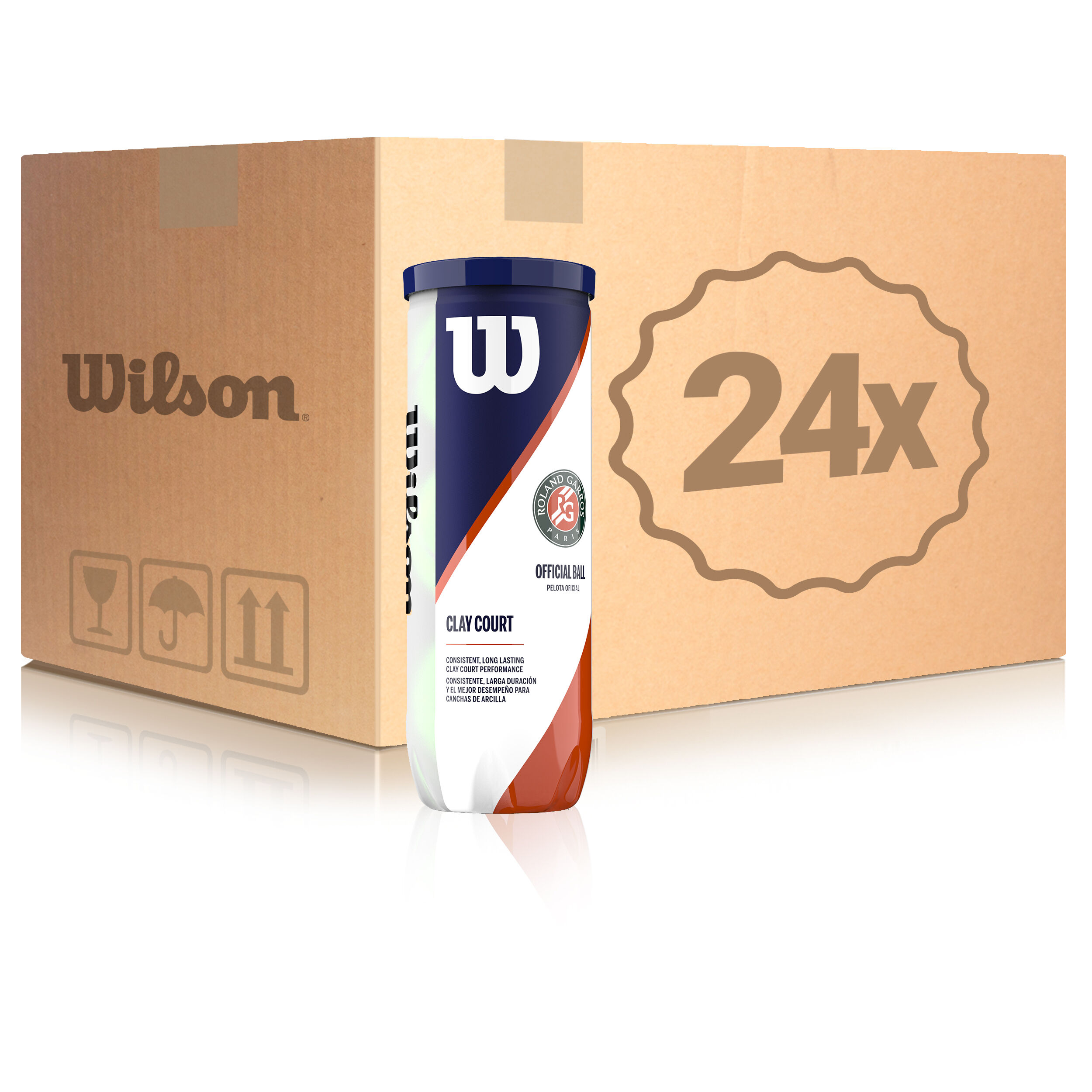 Roland Garros Official 24x 3 Ball Tube In A Box